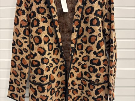 Sweater Cardigan By Talbots In Leopard Print, Size: Sp For Discount